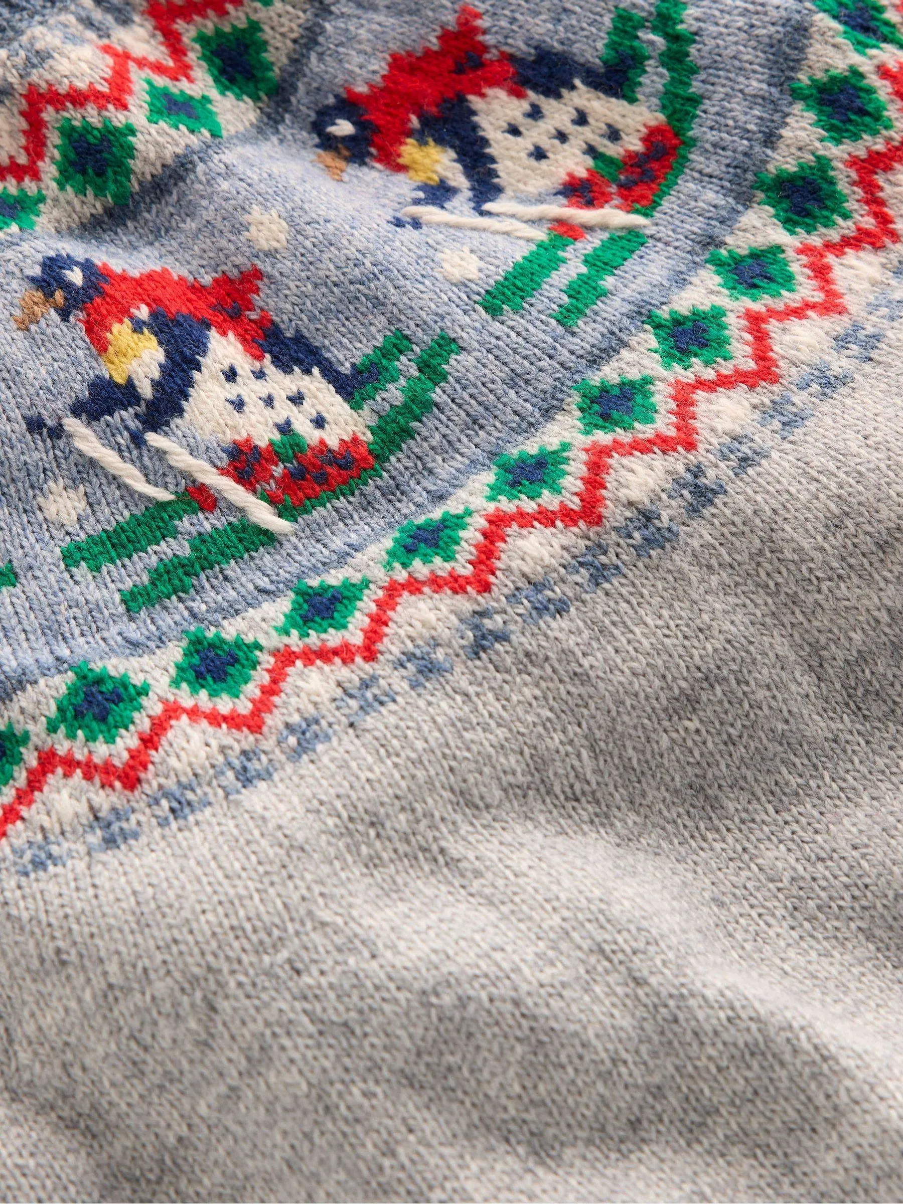 Boden Penguin Fair Isle Jumper