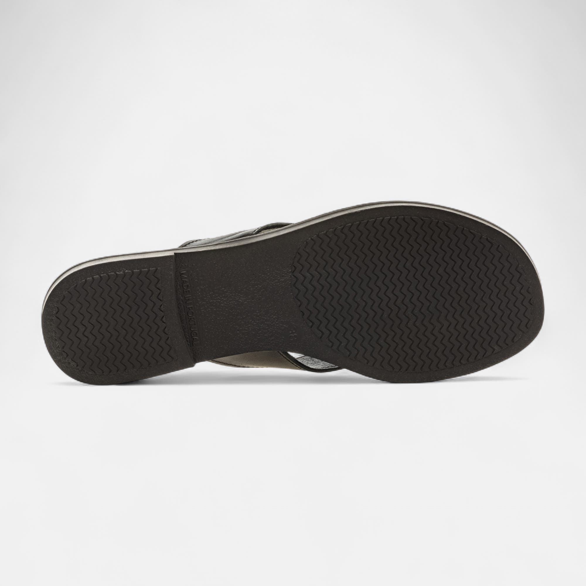 Entre-doigts Femme en cuir noir