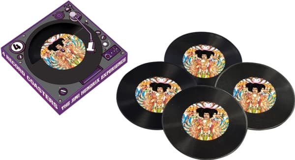 Jimi Hendrix: 4 Piece Vinyl Coaster Set