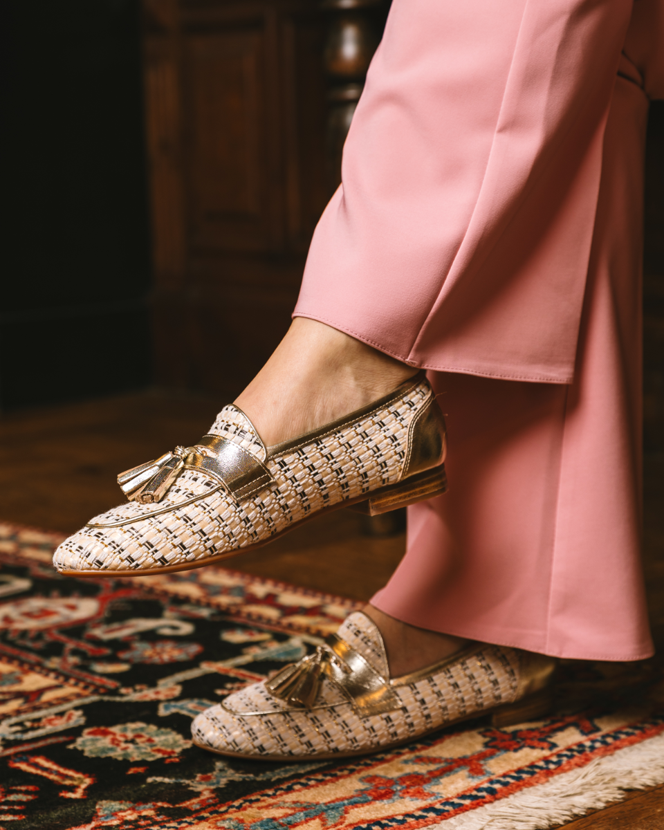 Di Lauro Weslia Multicolor/Goud Damesloafers