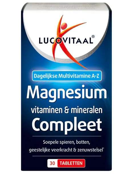 Magnesium, Vitaminen & Mineralen Compleet 30 tabletten