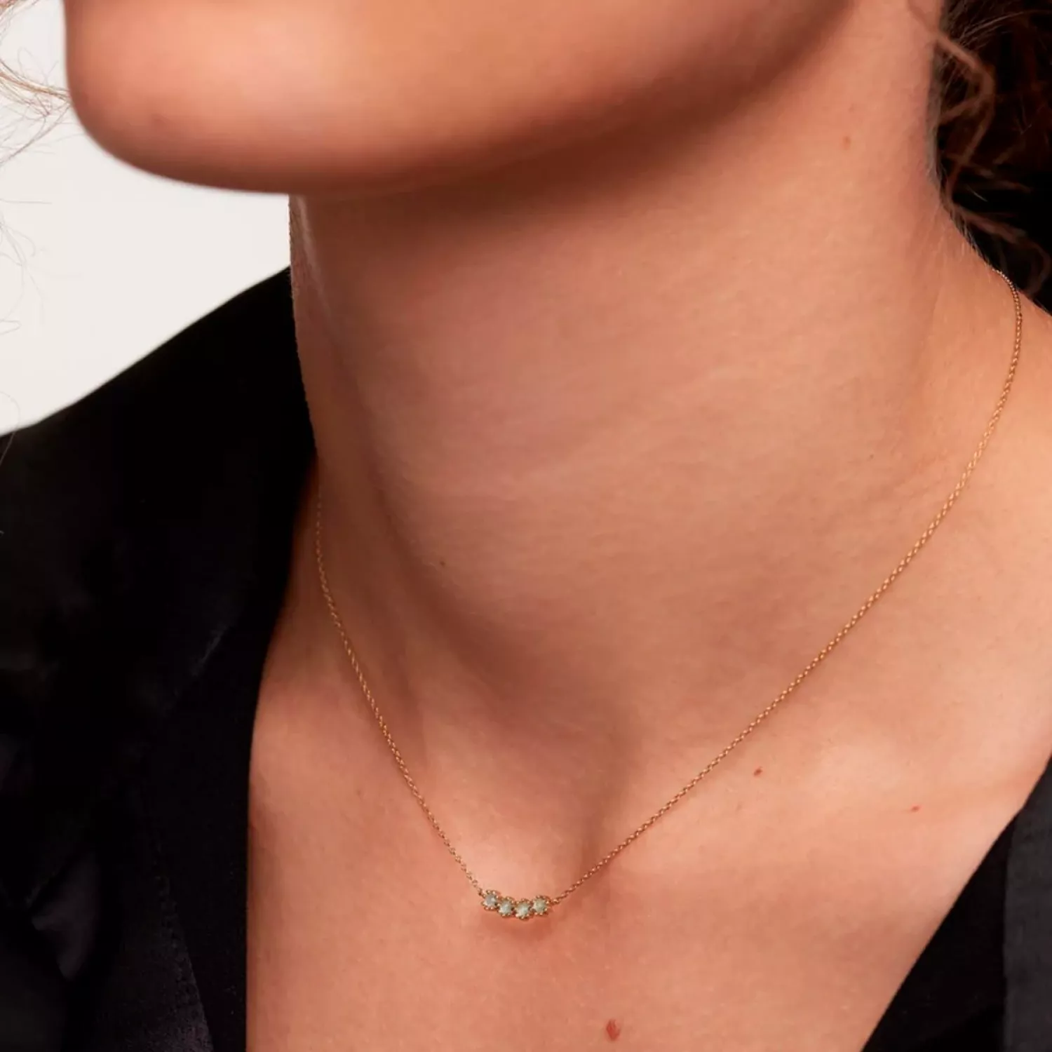 PDPAOLA Blue Tide Halskæde 18 kt. Forgyldt Sølv CO01-367-U