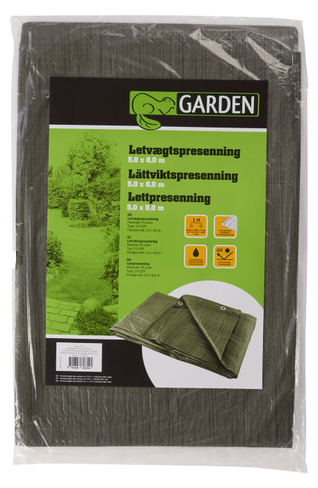 Presenning 500 x 800 cm - Garden