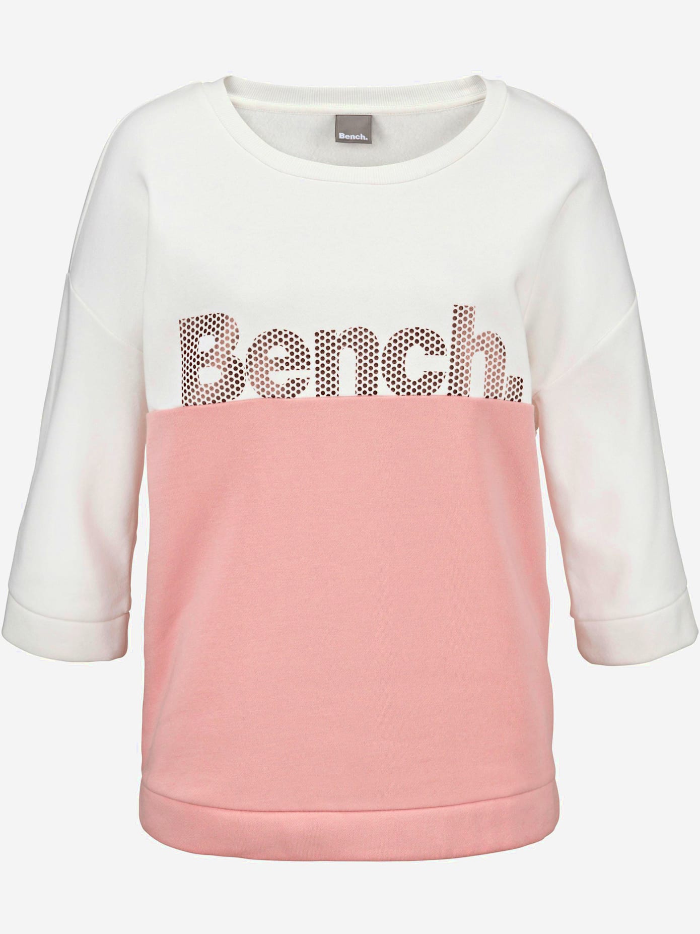 Sweatshirt bicolore avec détails brillants