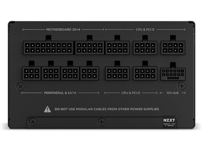 NZXT Netzteil C1000 Gold 1000 W, Schwarz Vollmodulares 1000-Watt-80-PLUS-Gold-ATX-Netzteil