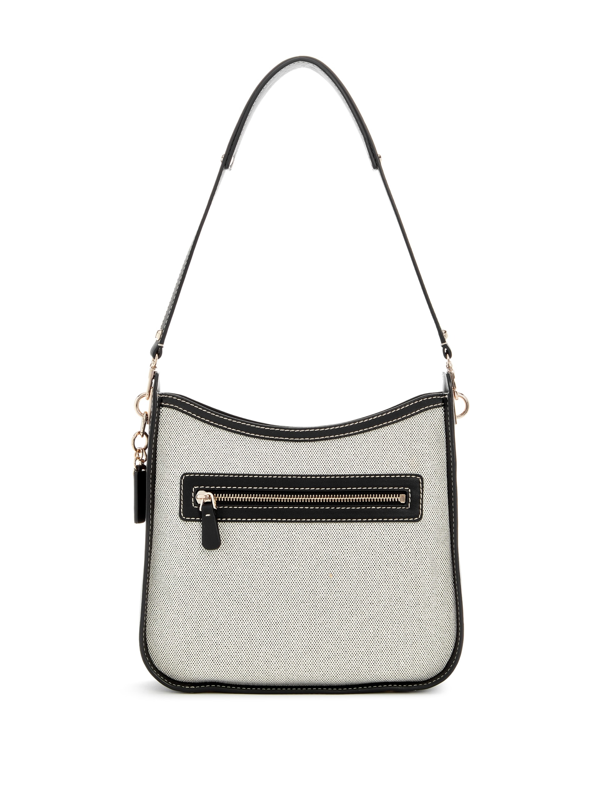 Bolsa de ombro Sebina em lona, modelo bucket.