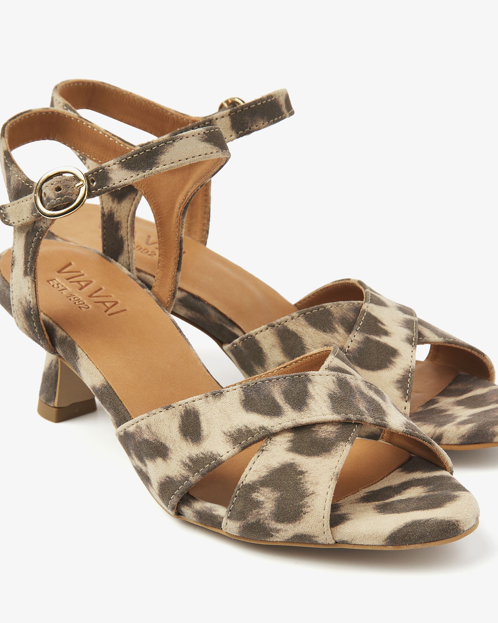 VIA VAI luipaardprint sandalen Lily Ruth