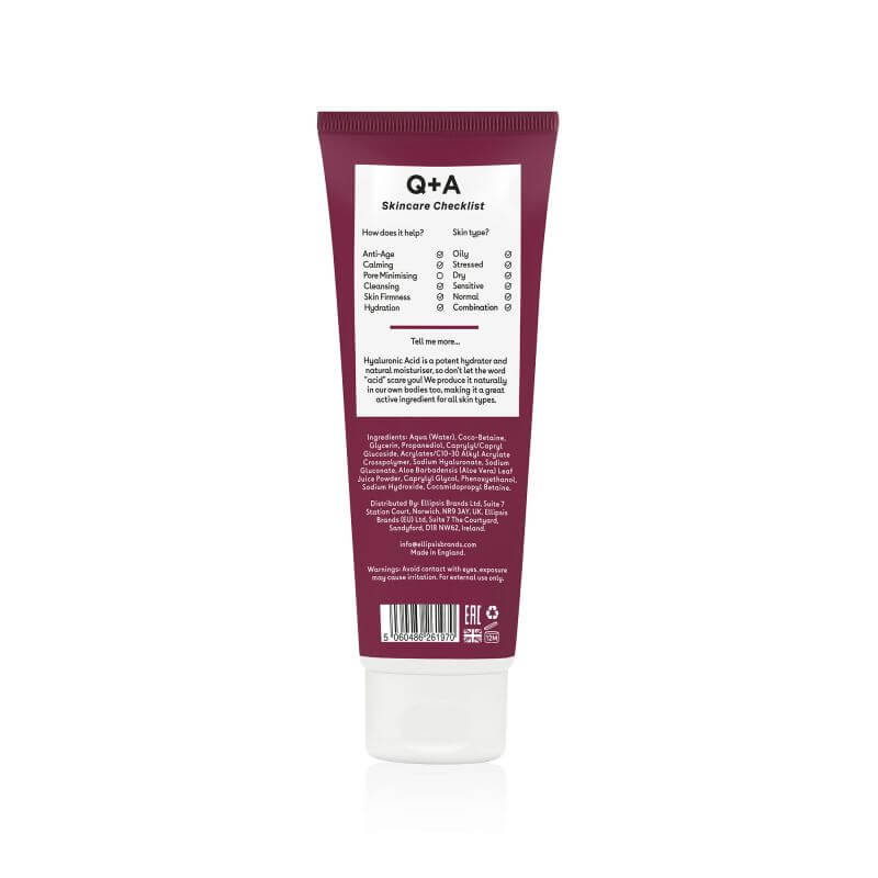 Gel Nettoyant Hyaluronic Acid Q+A 125ML
