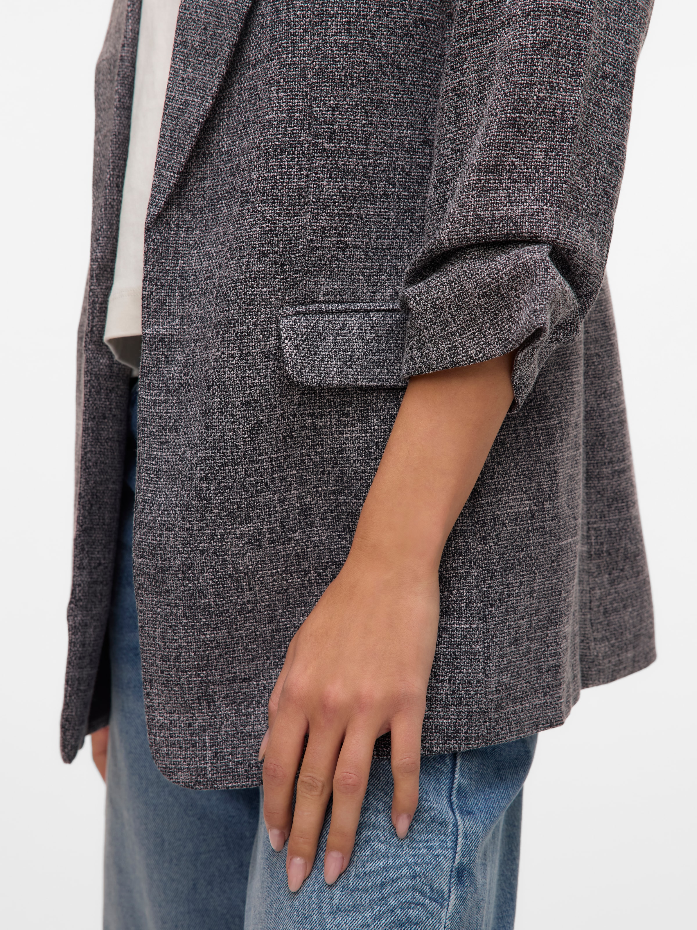 Vero Moda Longblazer »VMFRIDA LS REGULAR BLAZER NOOS«, ohne Verschluss und mit gerafften 3/4 Arm
