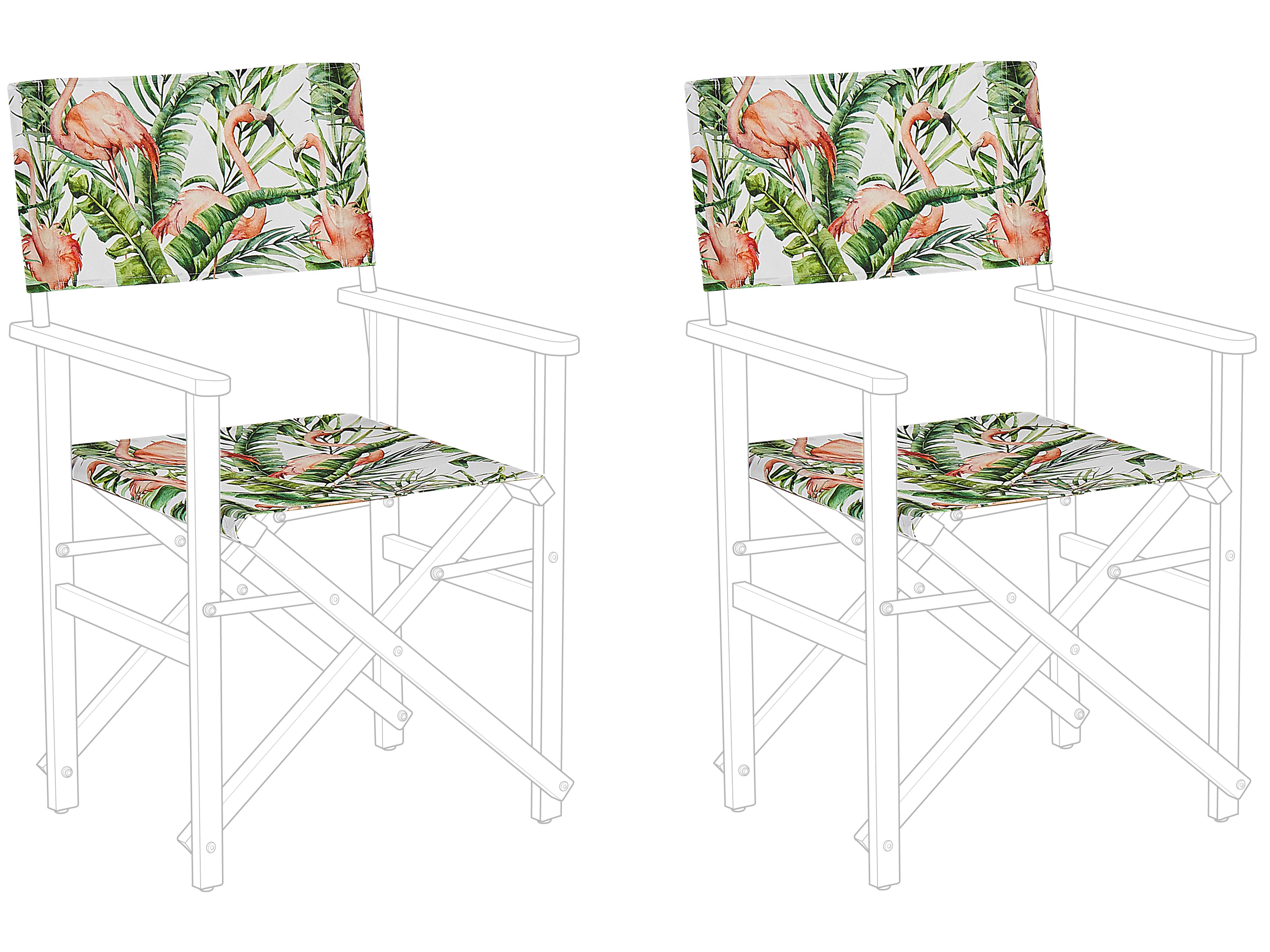 Set van 2 vervangingshoezen voor tuinstoel CINE Roze