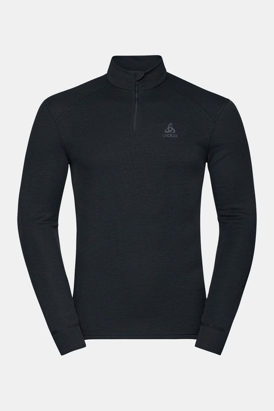 Odlo Odlo Bl Top Turtle Neck L/S Half Zip Active Warm Eco
