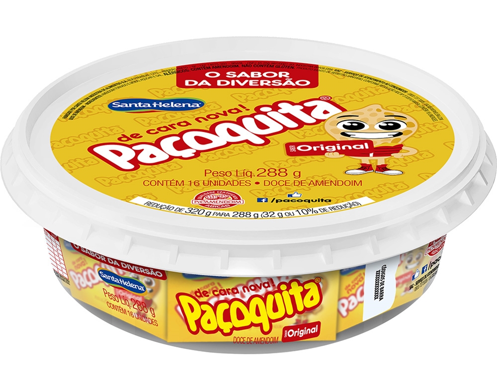 PAÇOQUITA SANTA HELENA DOCE 288G