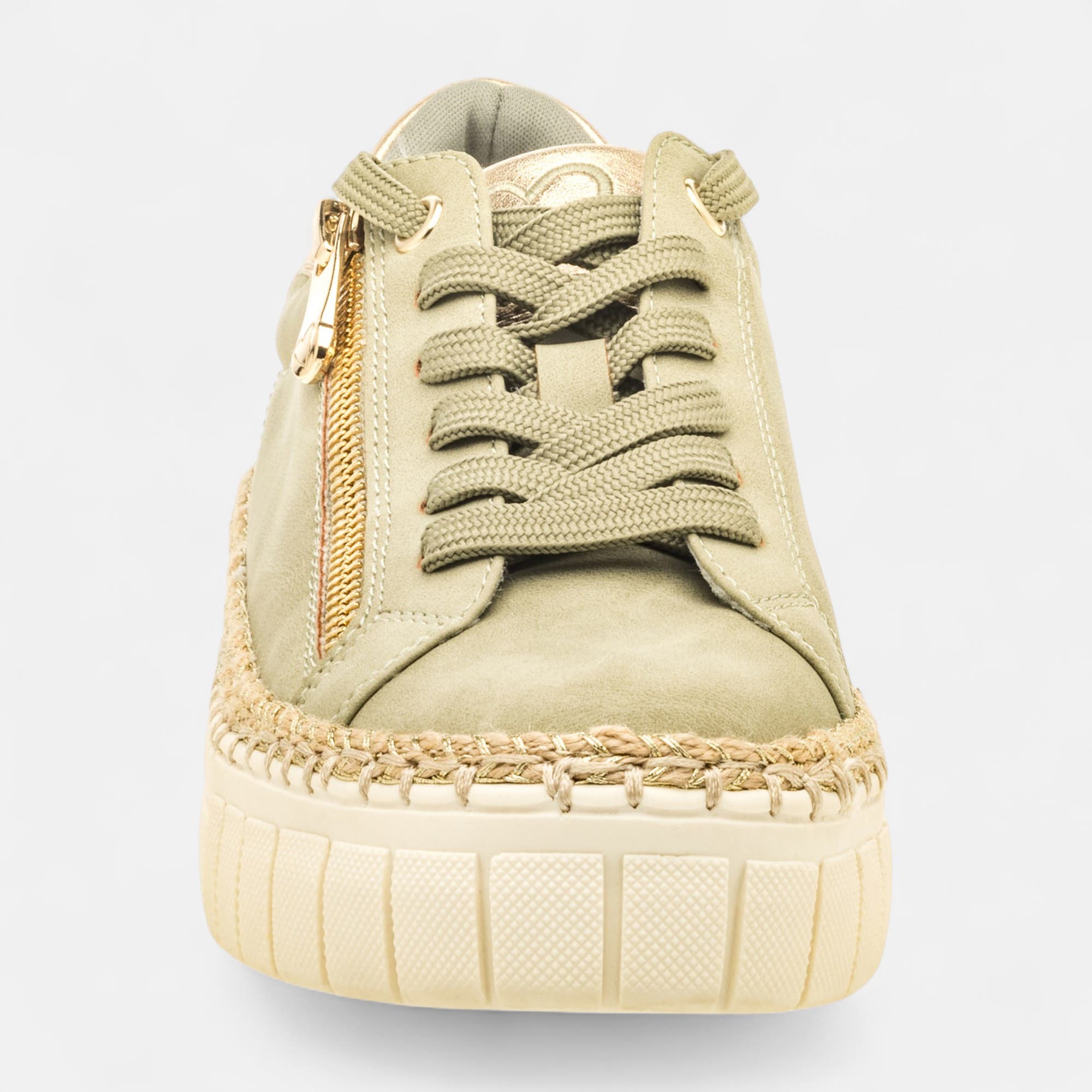 Baskets basses Femme kaki