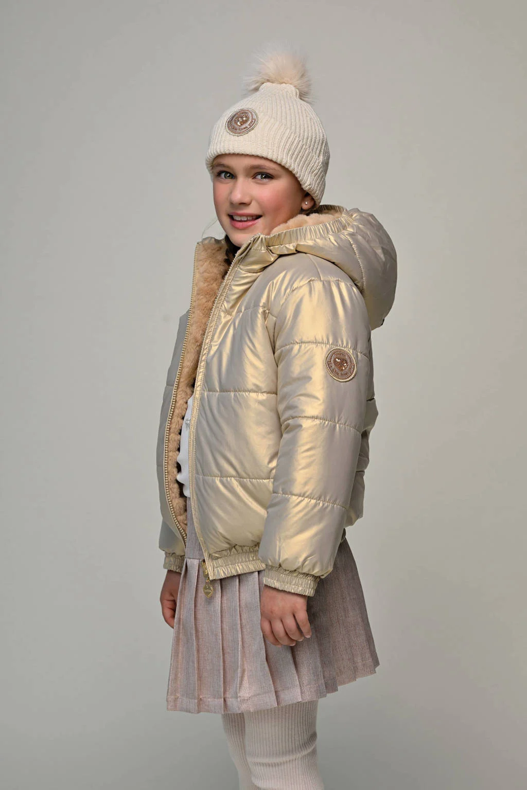 Le Chic reversible jas goud