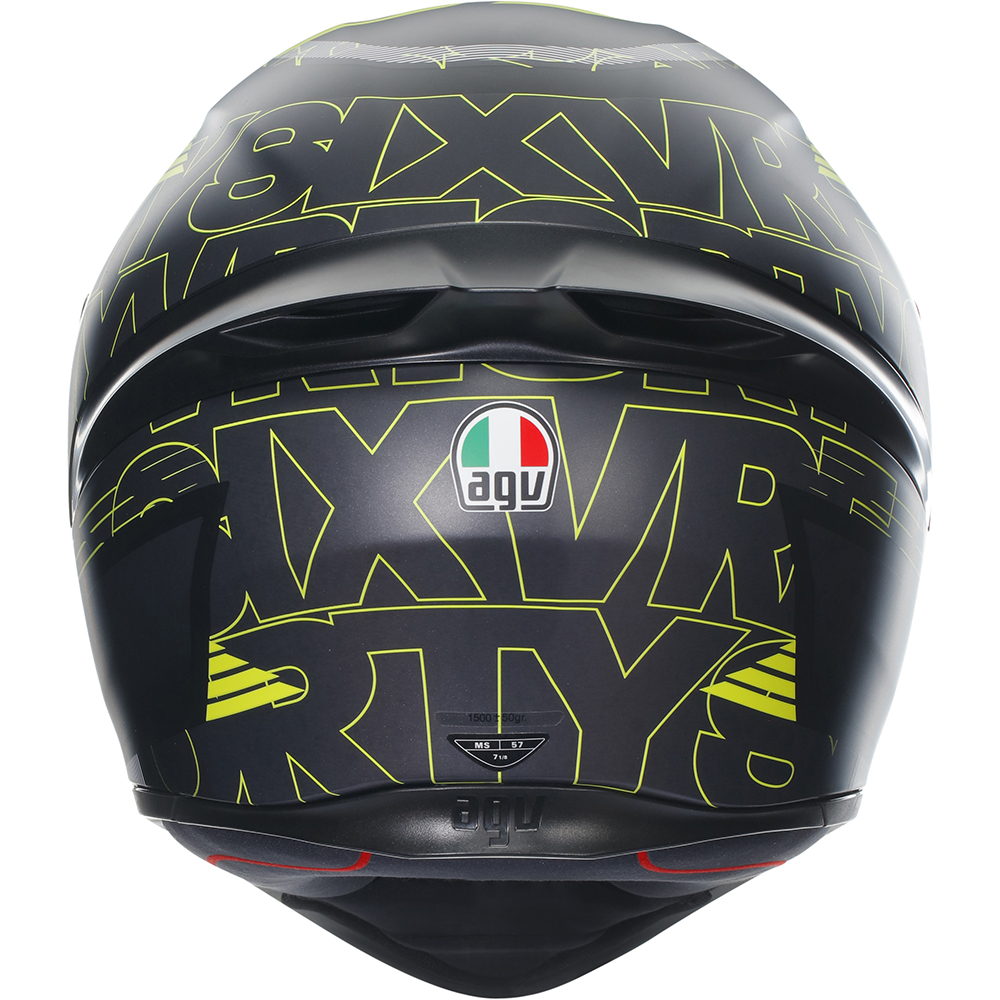 AGV - Casque K1 S Track 46 Noir / Jaune