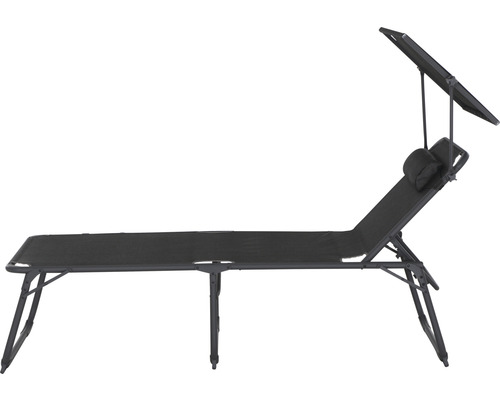 Siena Garden Comfort kampeerligstoel, antraciet