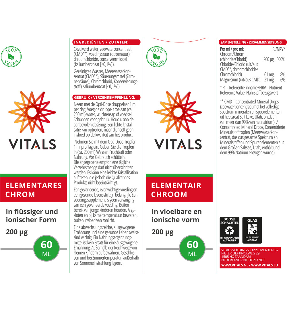 Vitals Elementair Chroom (60 ml)