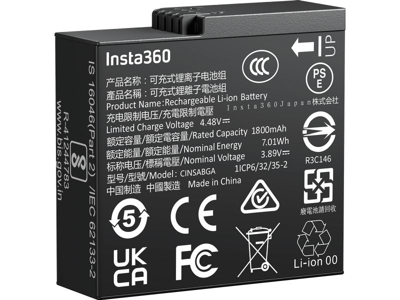 Insta360 Ace Pro 2/Ace Pro/Ace Akku 1800 mAh Akku für Ace Pro 2/Ace Pro/Ace