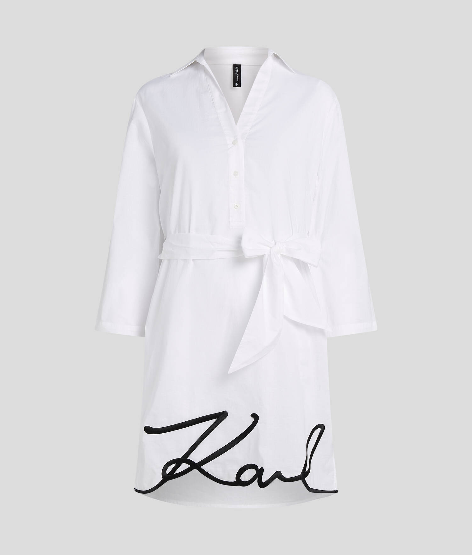 ROBE-CHEMISE DE PLAGE K/SIGNATURE - Blanc