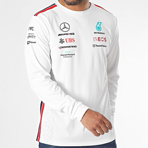 Tee Shirt Manches Longues AMG Mercedes 701223423 Blanc