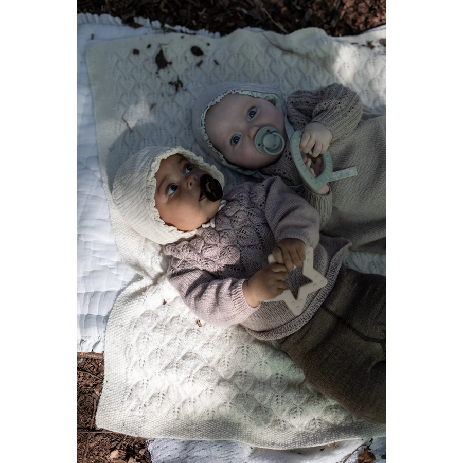 BIBS® Schnuller De Lux Ivory  Sage 0-36 Monate, 2 Stk.
