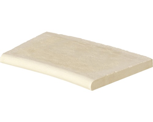 Zwembadrand, Bergerac Element met binnenbocht voor een radius van 160 cm, Champagne, 50 x 31 x 3,2 cm