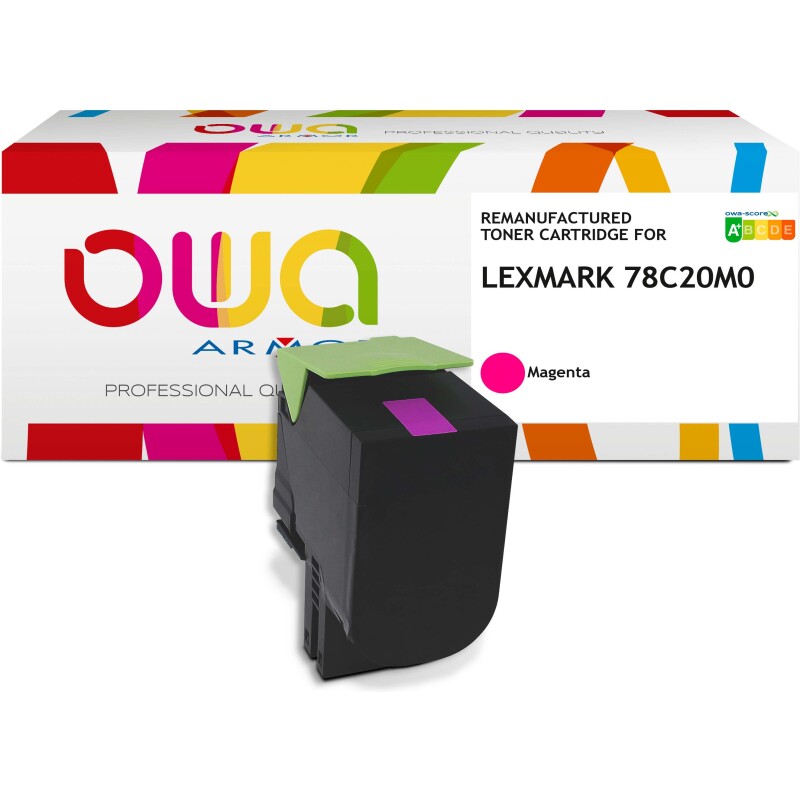 Toner remanufacturé OWA - standard - pour LEXMARK 78C20C0