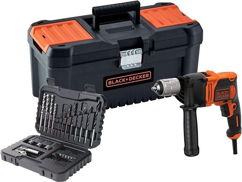 BLACK+DECKER BEH850KA32 Klopboormachine - 850W - 32-delige Accessoireset - Koffer