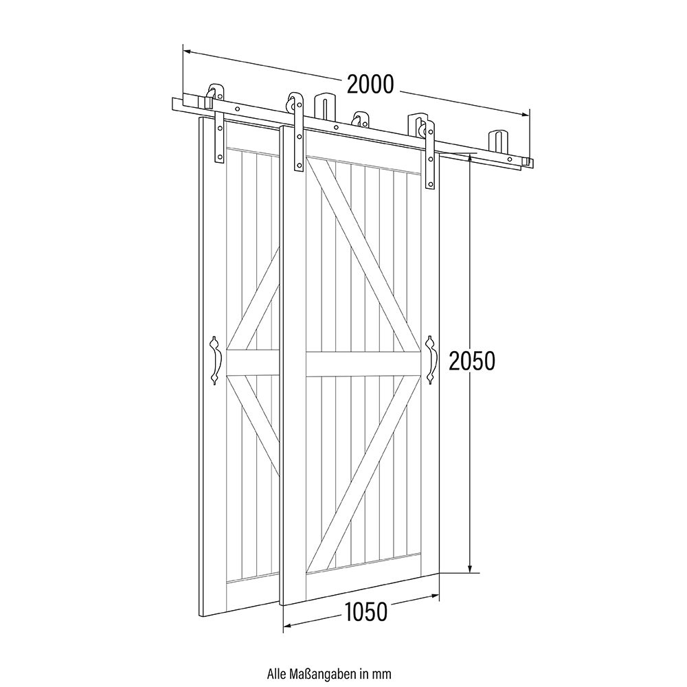 Home Deluxe Schuifdeur SOLIA - 205 x 105 cm