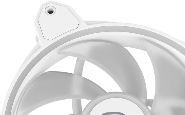 Coolermaster MasterFan MF140 Halo2 RGB PWM blæser (hvid)