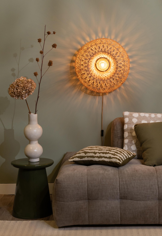 Good&Mojo Arizona wandlamp Ø50 naturel