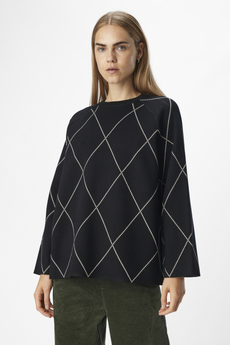 Object zwarte dames trui