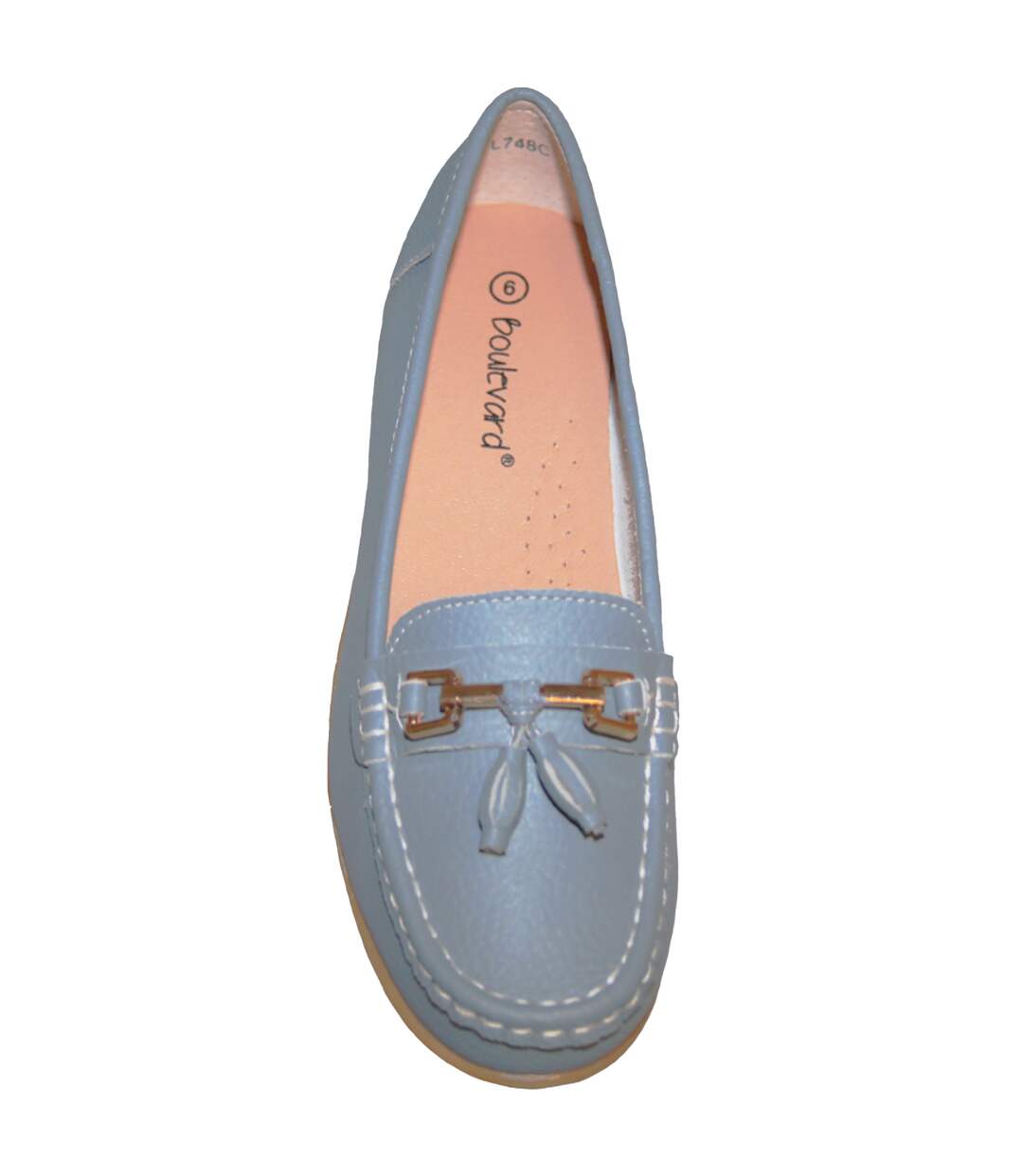 Boulevard - Mocassins à franges - Femme (Bleu) - UTDF1910
