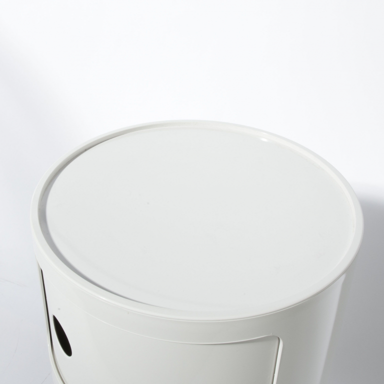 Kartell Componibili kast nachtkastje large (3 comp.) Ø32 wit