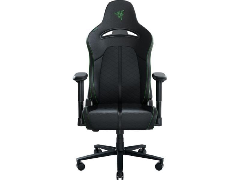 Razer Gaming-Stuhl Enki X Schwarz Gaming-Stuhl aus Kunstleder mit 130 kg Belastbarkeit