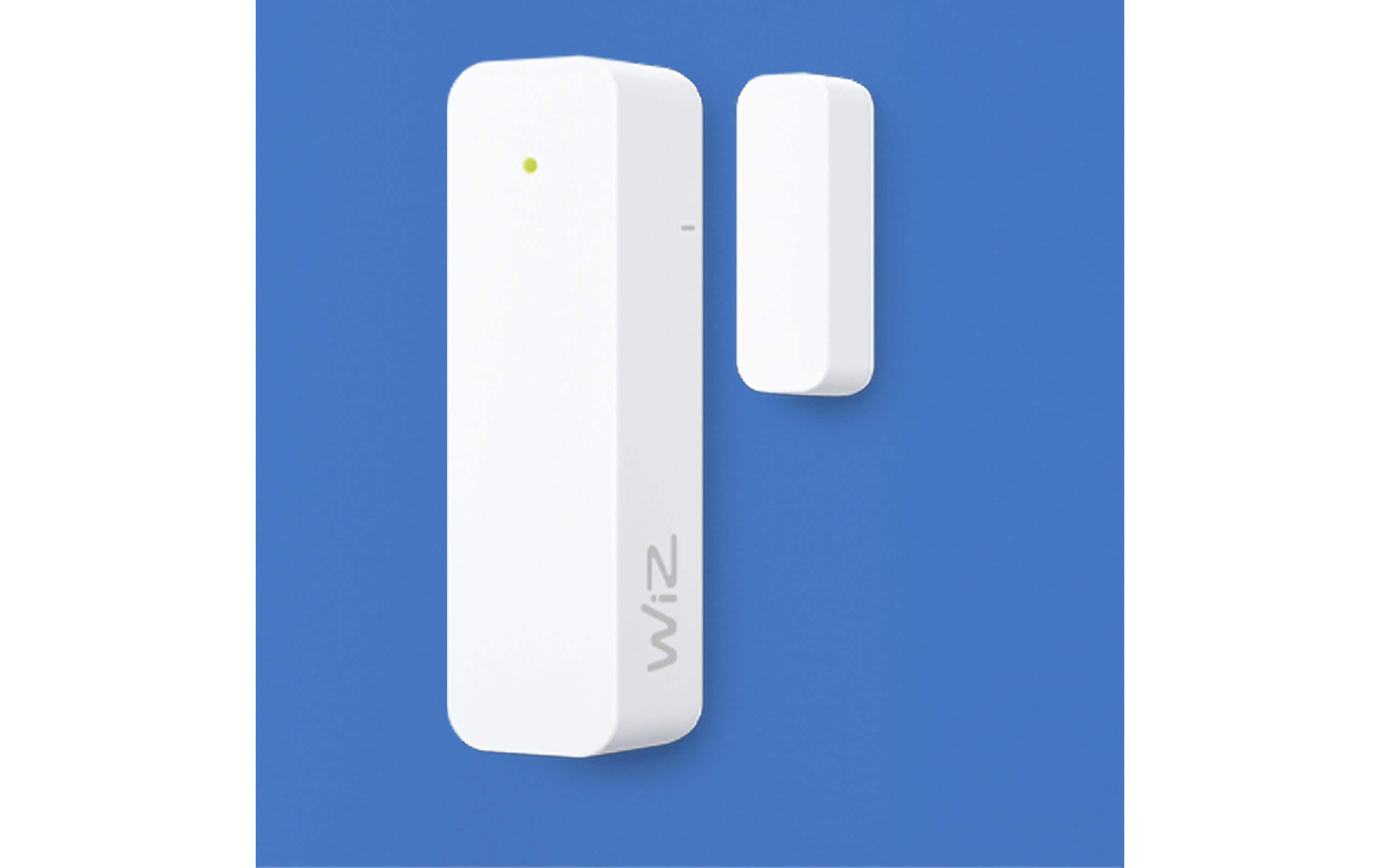 Smarter Kontaktsensor, Einzelverpackung, WeissIntelligenter Kontaktsensor für Zuhause zur Verbindung zu Kamera und Licht