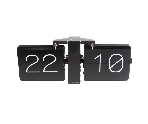Flip clock No Case black, matt black stand