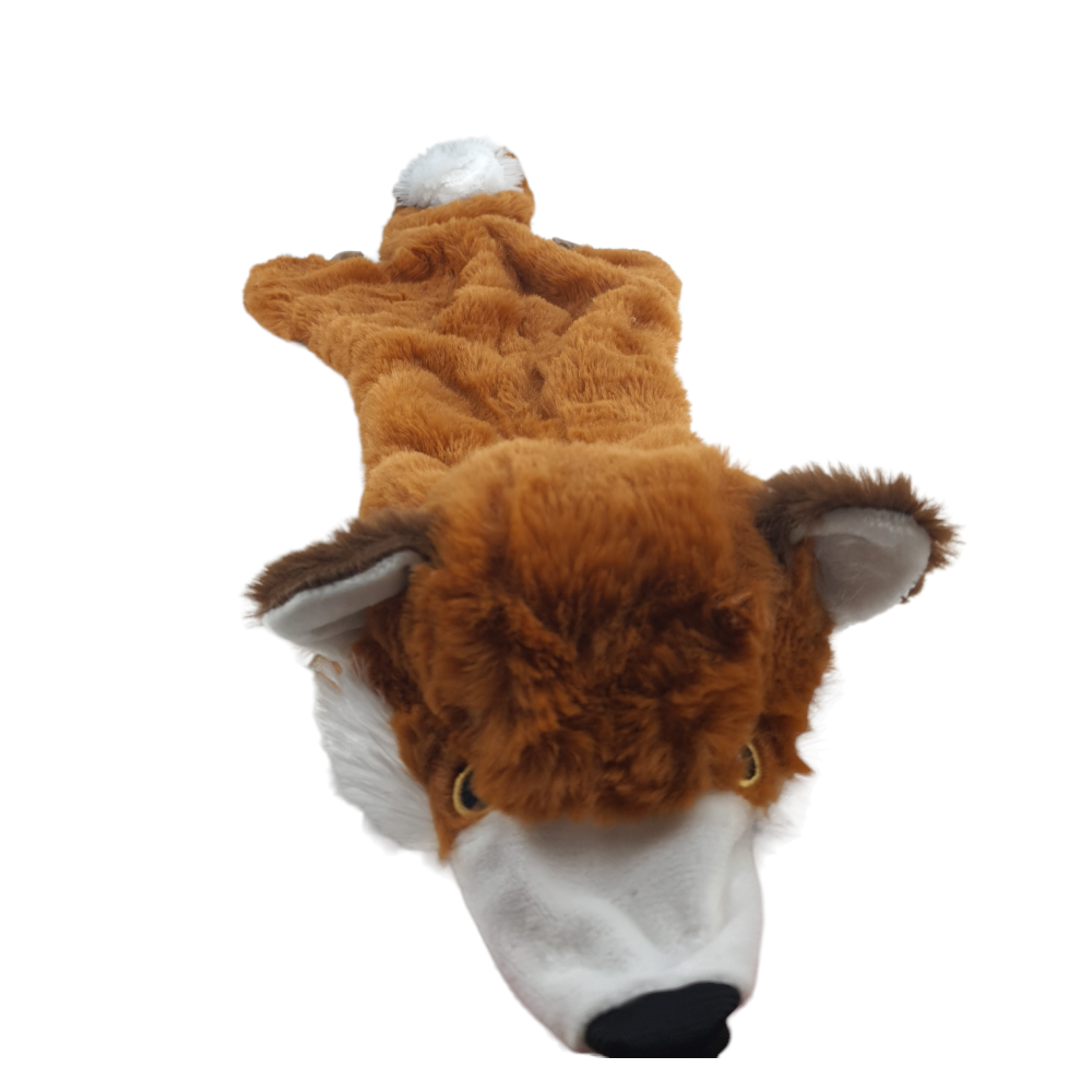 Jouet renard ramona marron 100 cm pour chien