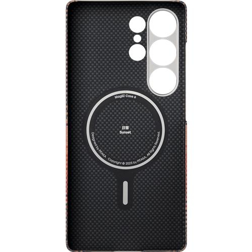 Samsung Galaxy S25 Ultra MagEZ 5 Aramid Schutzhülle MagSafe-Modul (KS2503U) - Sunset (Rot / Schwarz)
