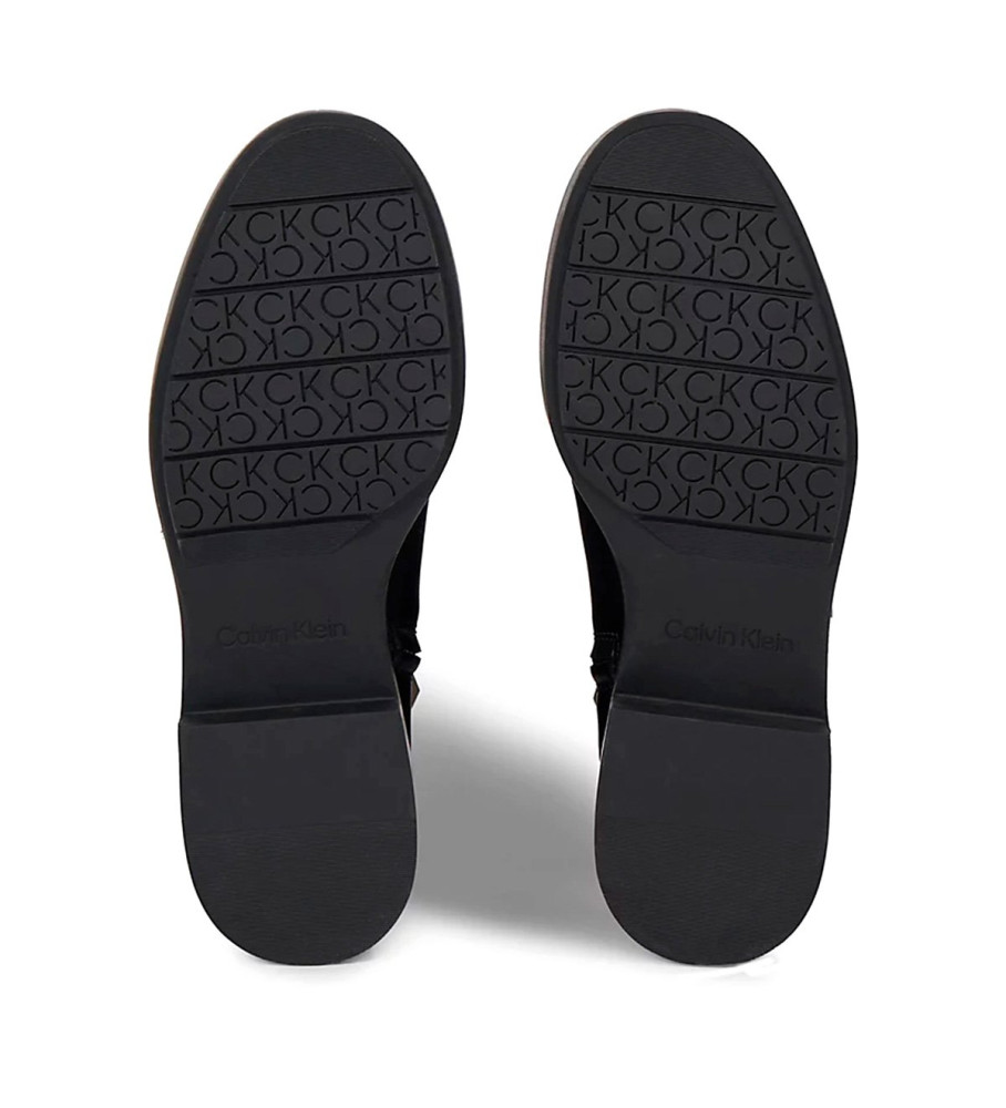 Botas básicas de couro pretas da Calvin Klein