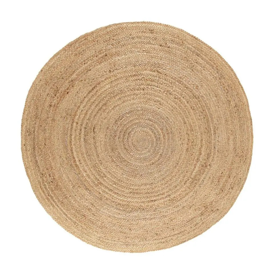 Interieur05 EVA Interior rond vloerkleed Jute naturel - 150 x 150 cm