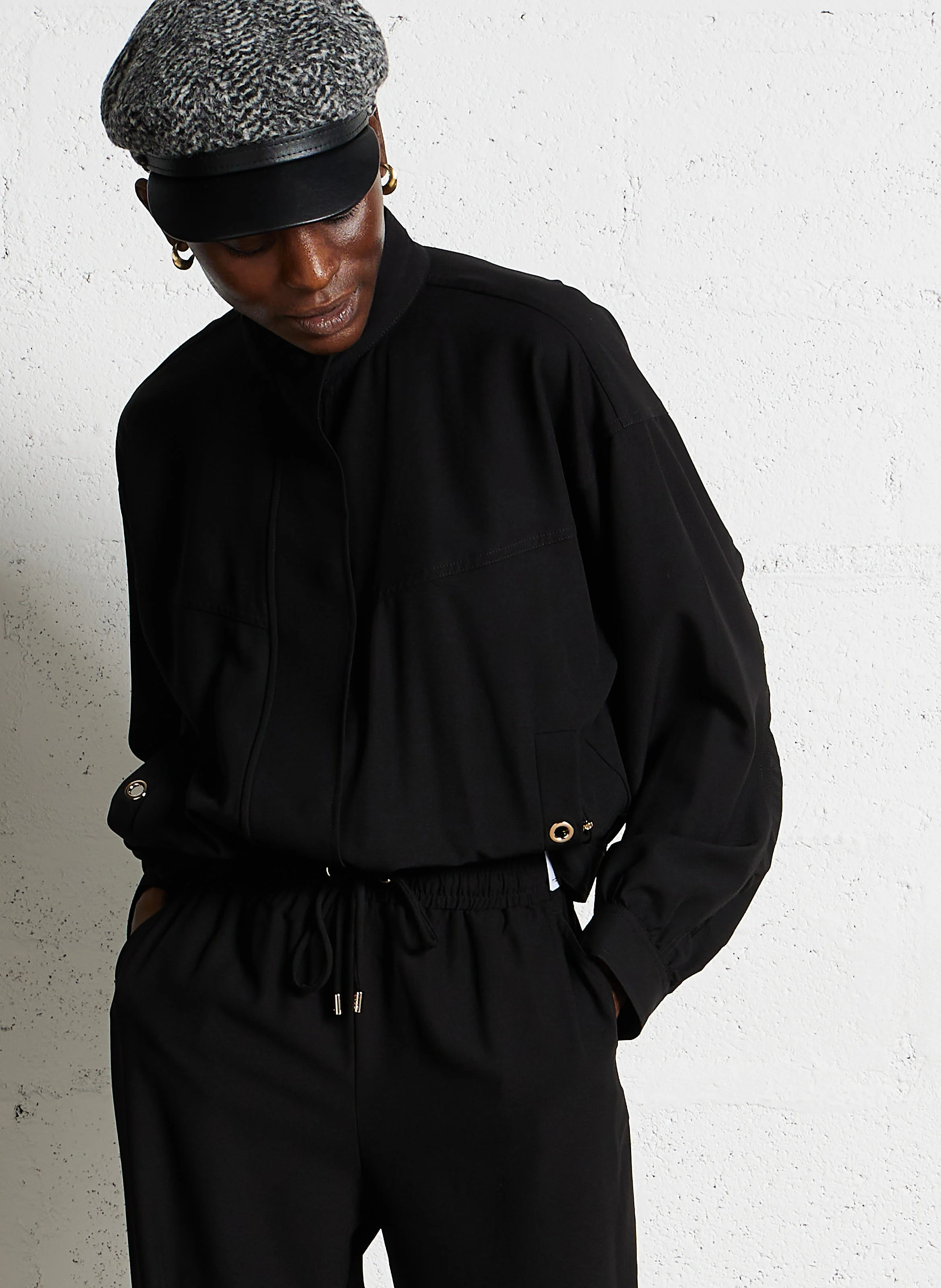 Veste col montant | Noir