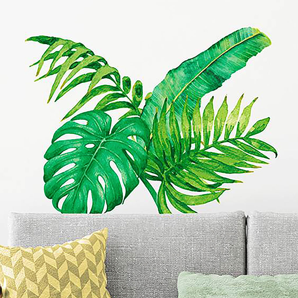 Sticker mural déco jungle 70x50cm