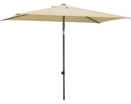 Schneider Sevilla rechthoekige marktparaplu, 240 x 140 cm, naturel