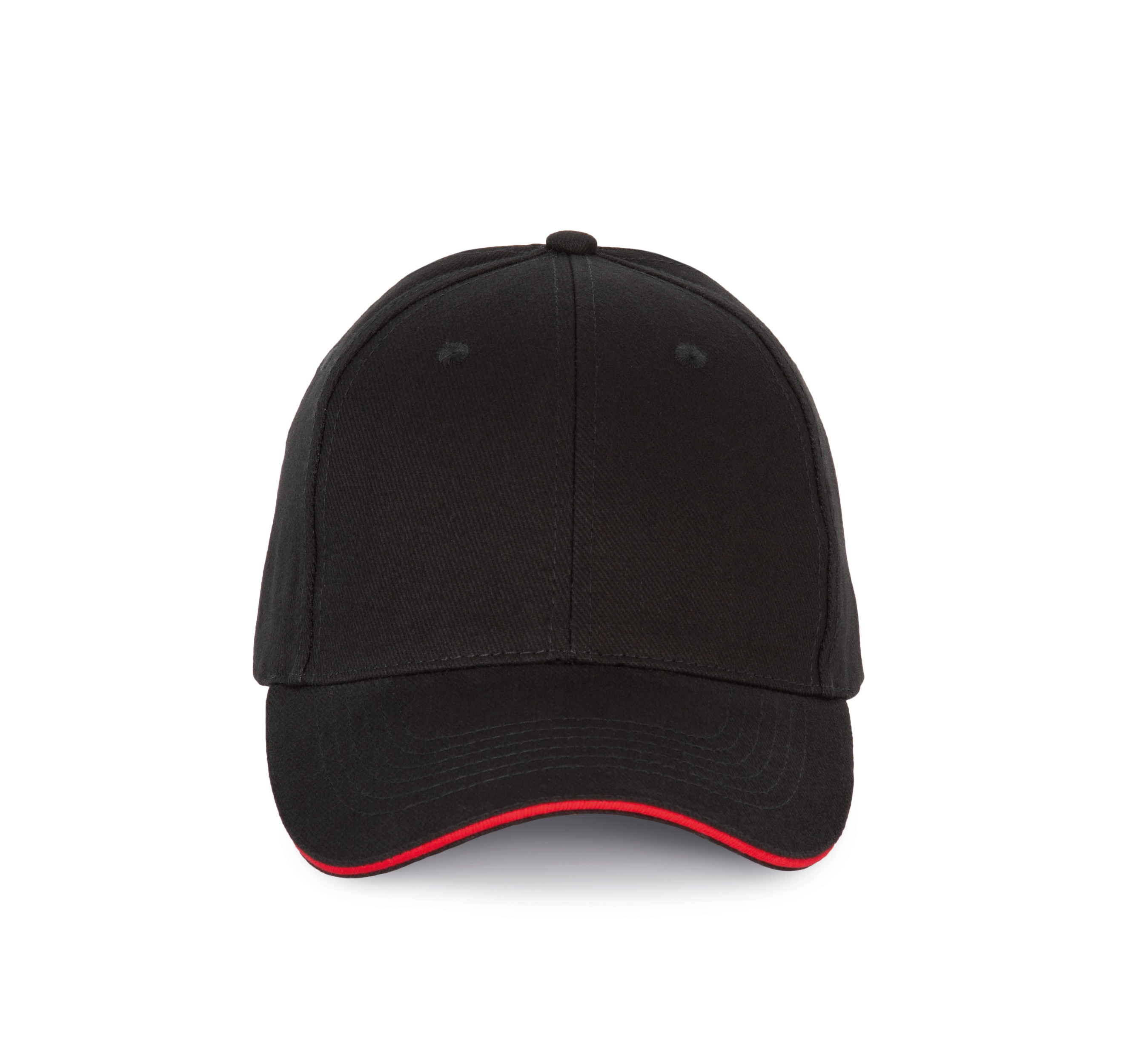K-up KP185 - Casquette avec visière sandwich contrastée - 6 panneaux
