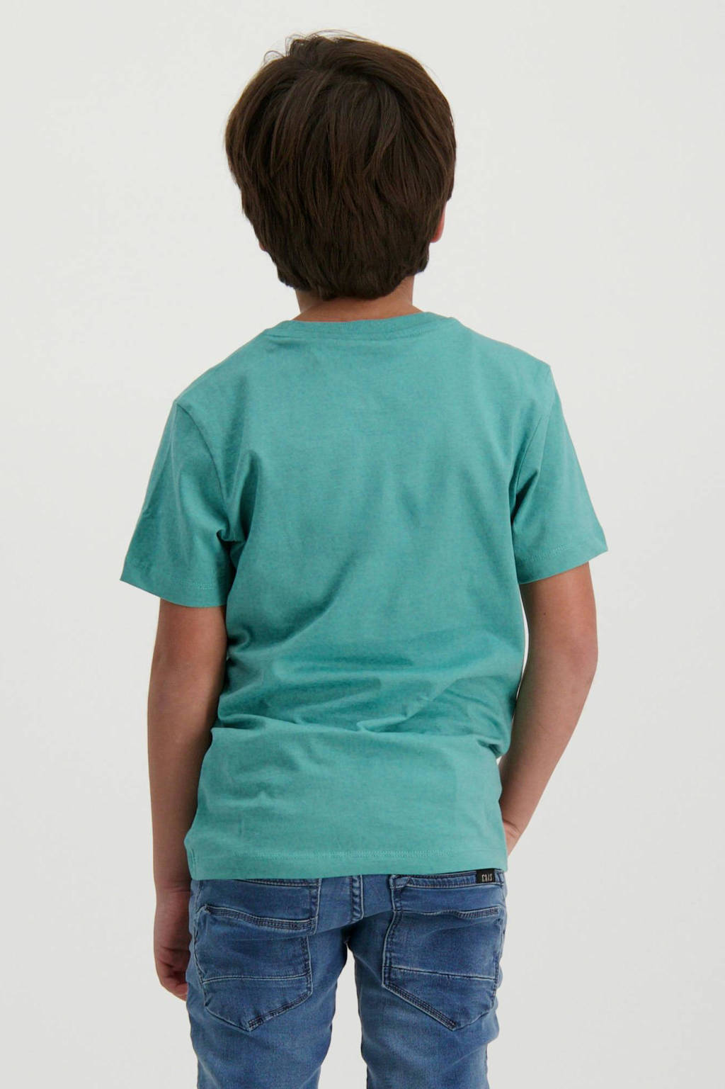 Cars T-shirt SONO met tekst turquoise