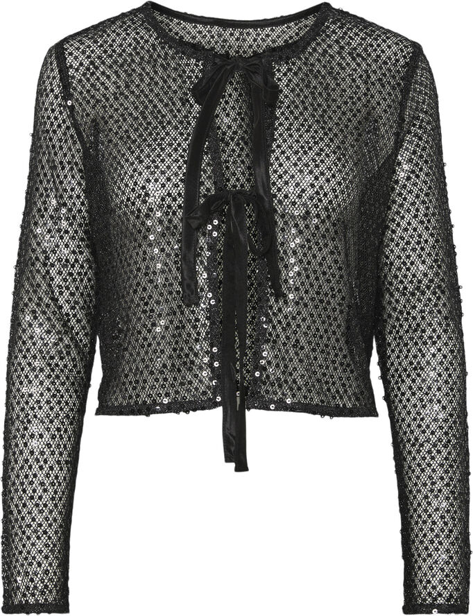 Pieces PCRISSI LS REVERSIBLE SEQUINS CARDI Sort