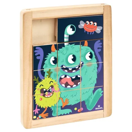 moses. Kleine Schiebepuzzle aus Holz