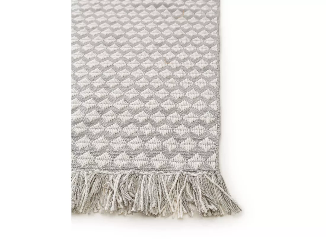 Tapis fabriqué à partir de matériaux recyclés Morty Gris 200x300 cm