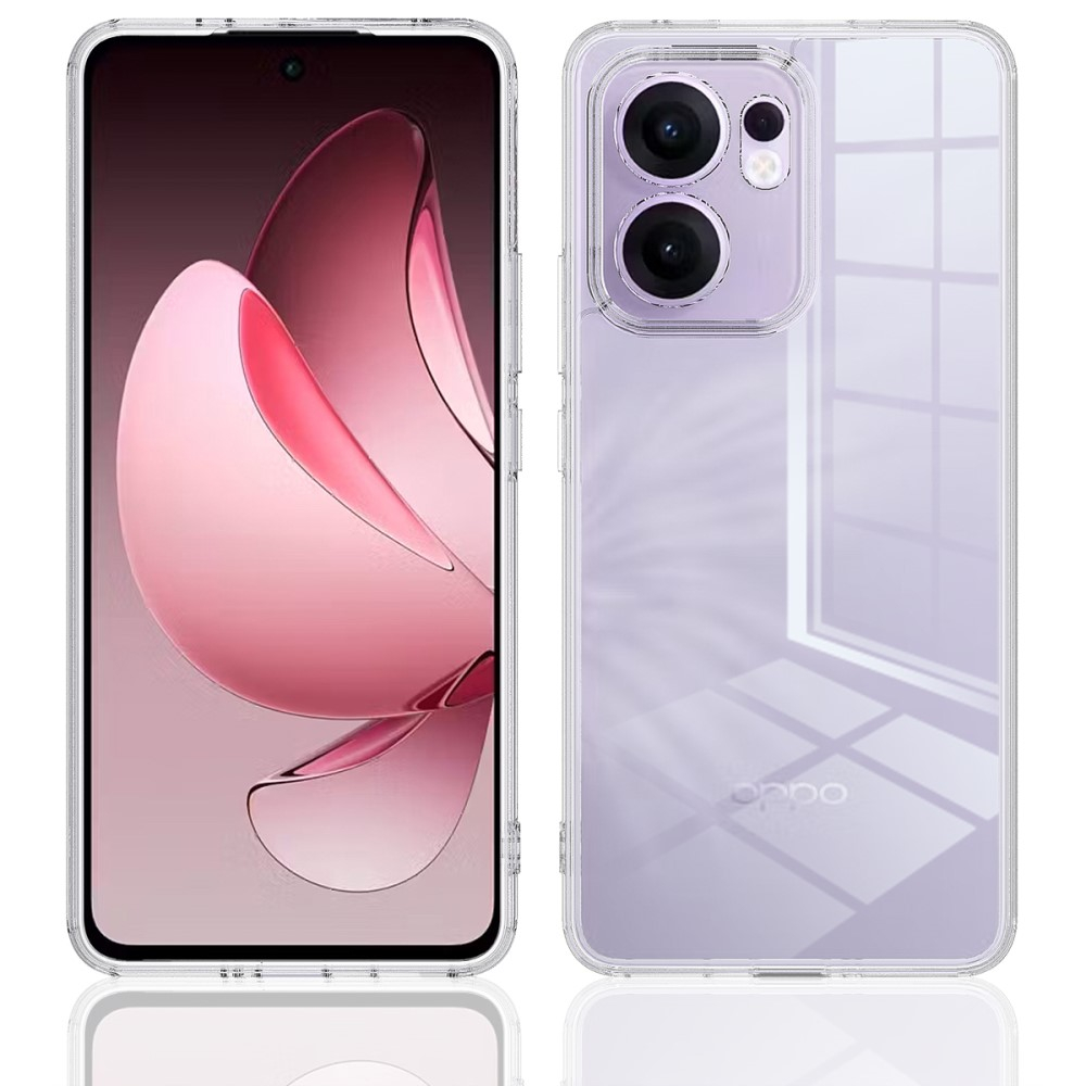 Oppo Reno13 F Hybrid Hülle TPU Bumper Acryl Rückseite - Transparent